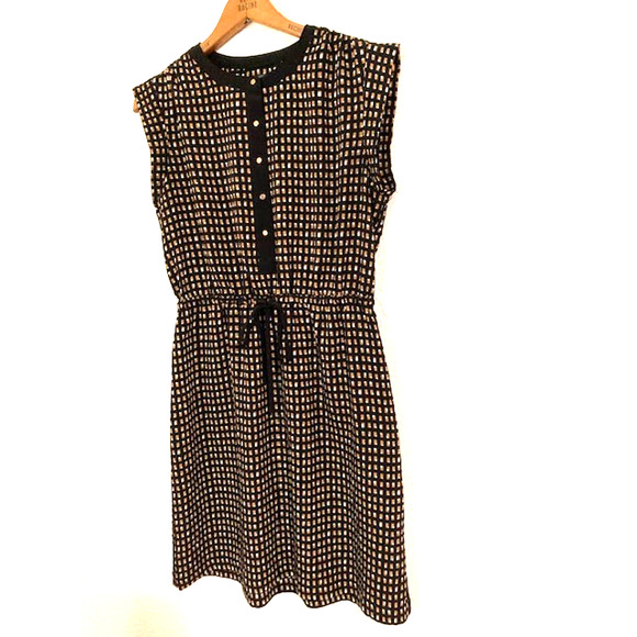 Black and Brown Checkered Dress - Covington Petites - SP - Picture 6 of 9